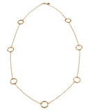 Vermeil Seven Ring Necklace