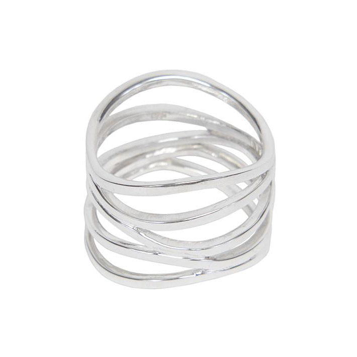 Sterling Silver Five Strand Ring - 039