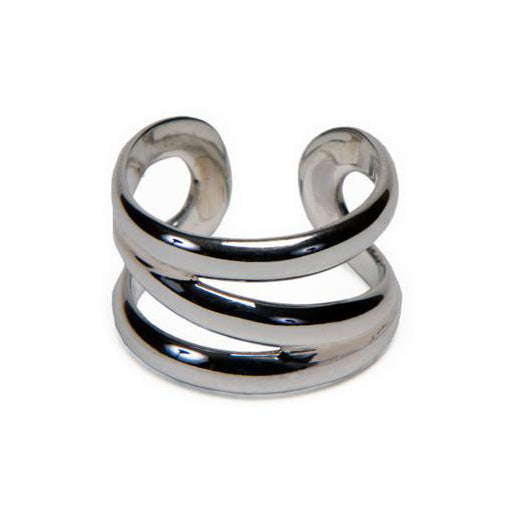 Sterling Silver Z Open Ring - 038